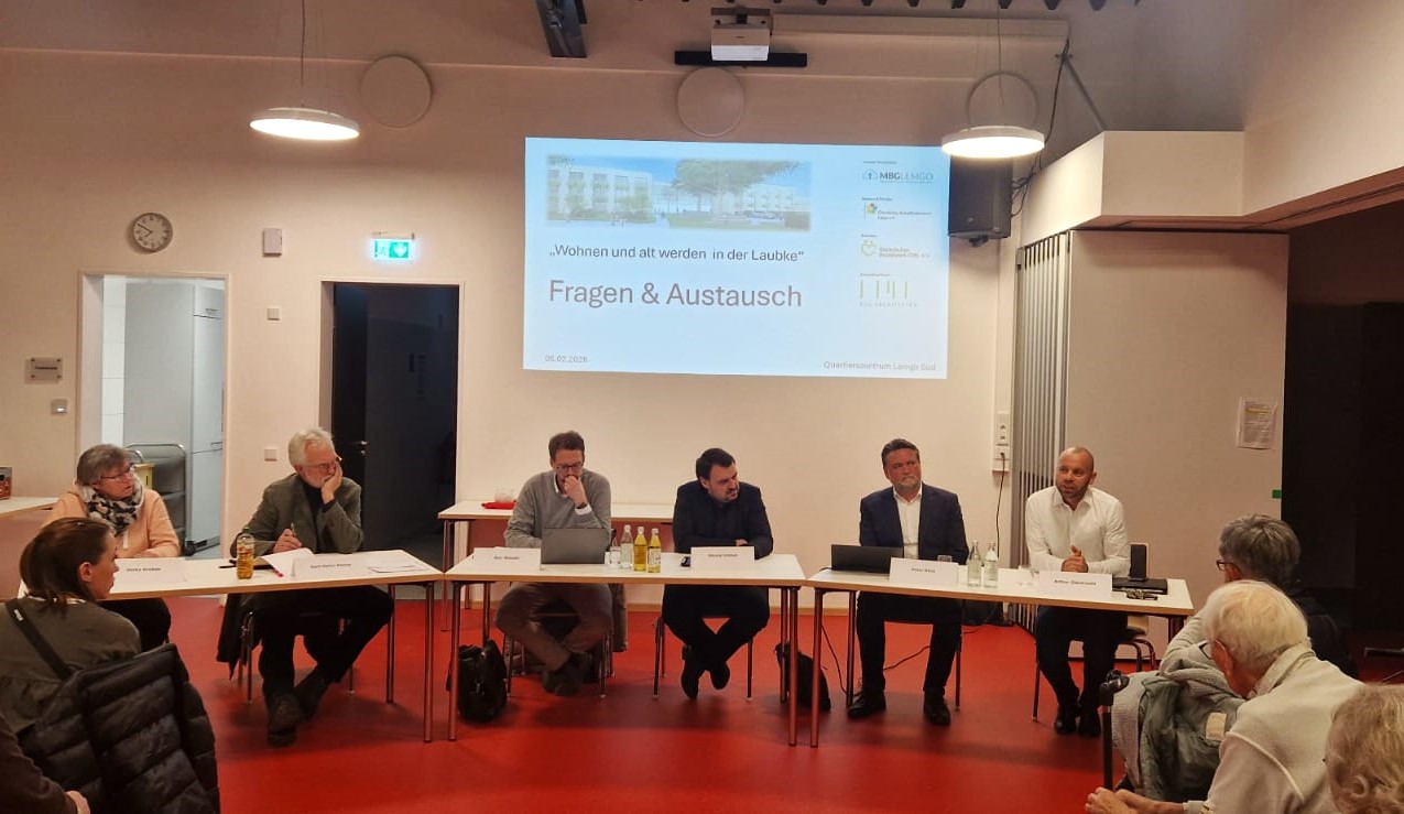 53 neue Wohnungen für die Laubke: Wohnprojekt für Senioren sorgt für volle Reihen und lebhafte Debatte